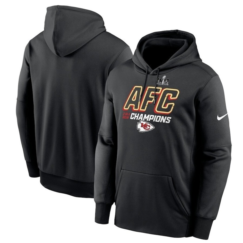 Nike Kansas City Chiefs 2023 AFC Champions Men's Iconic Hoodie Size M - NWOT